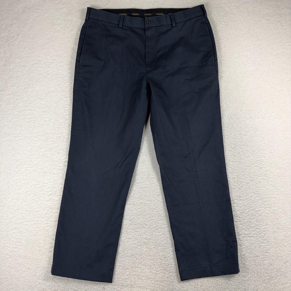 Brooks Brothers Mens Pant 37x30 (36x28) Advantage Chino Hudson Navy Blue Cotton